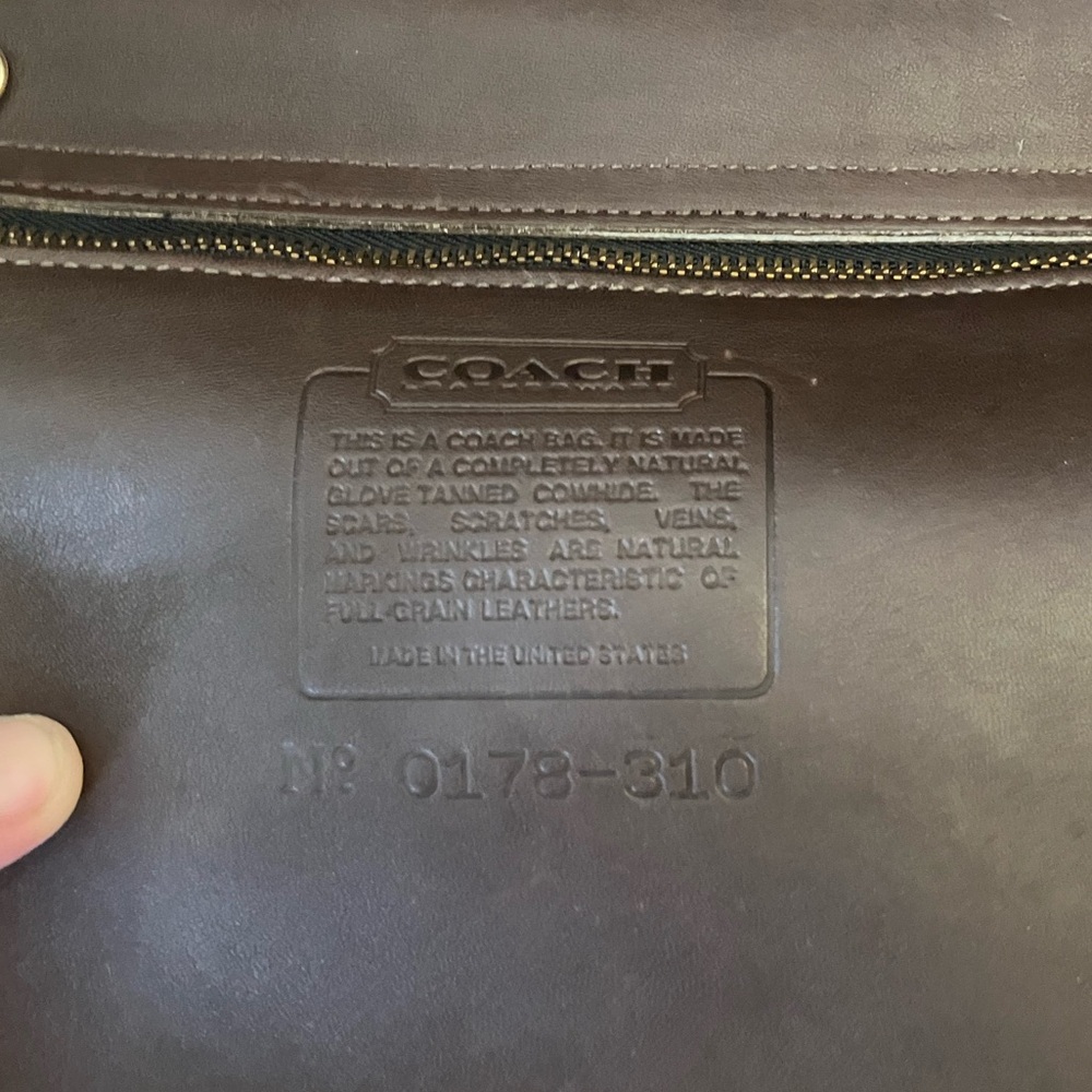 Vintage Coach 0178-30 leather  Lexington in mahogany top handle pre 1994 - Picture 3 of 16